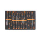 BETA - Vassoio morbido in eva giravite beta easy per viti lama piatta, phillips e torx, moduli soft assort 25ut m213.