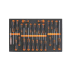 BETA - Vassoio morbido in eva giravite beta easy per viti lama piatta, phillips e torx, moduli soft assort 25ut m213.