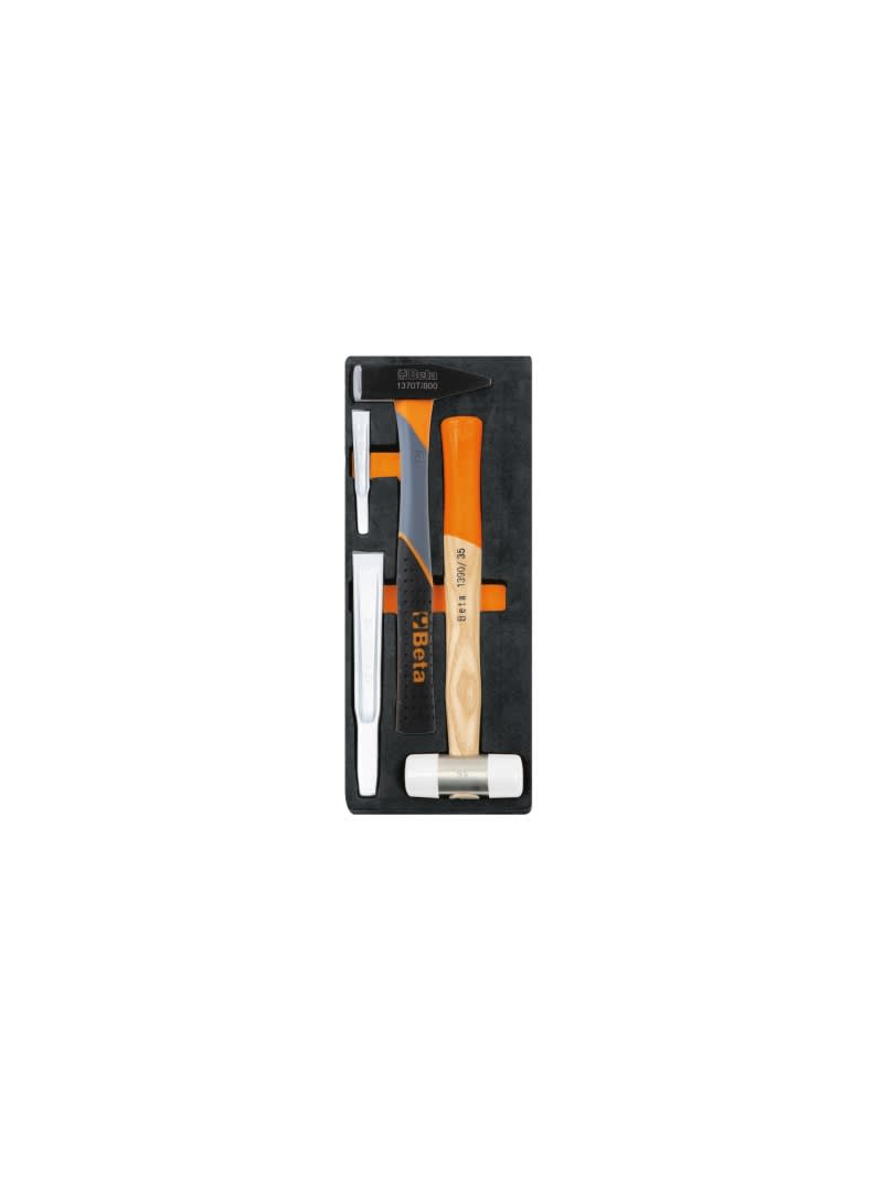 BETA - Vassoio morbido in eva con utensili a percussione, moduli soft assort 4ut m237.