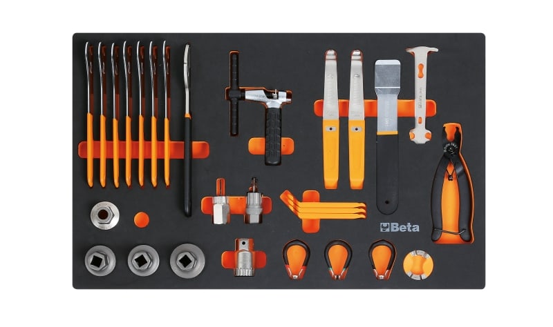 BETA - Vassoio morbido in eva utensili per riparazione biciclette moduli soft assort 29ut m400