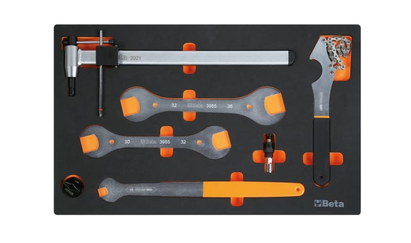 BETA - Vassoio morbido in EVA utensili per riparazione biciclette MODULI SOFT ASSORT 7UT M401.