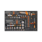 BETA - Vassoio morbido in EVA bussole da 1/4", 3/8" e da 1/2" MODULI SOFT ASSORT 116UT M105.