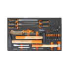 BETA - Vassoio morbido in EVA con utensili a percussione e lime MODULI SOFT ASSORT 22UT M231.