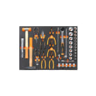 BETA - Vassoio morbido in eva bussole da 1/2", pinze e utensili a percussione, moduli soft assort 39 ut tipo c35 mb39. 024504239