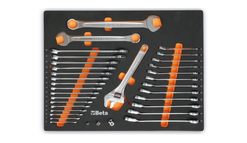 BETA - Vassoio morbido in EVA con chiavi combinate MODULI SOFT ASSORT 34UT C45PRO MM26.