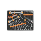 BETA - Vassoi morbido in EVA con chiavi a forchetta, doppie curve e maschio esagonali piegate MODULI SOFT ASSORT 31UT C45PRO MM30.