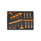 BETA - Vassoio morbido in EVA con chiavi maschio per viti Torx®, esagonali piegate e a bussola MODULI SOFT ASSORT 23UT C45PRO MM60.