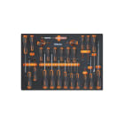 BETA - Modulo morbido giraviti Beta Easy per viti lama piatta, Phillips® e Torx® ASSORT 25UT C38-C45 MM210.