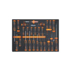 BETA - Modulo morbido giraviti Beta Easy per viti lama piatta, Phillips® e Torx® ASSORT 25UT C38-C45 MM210.