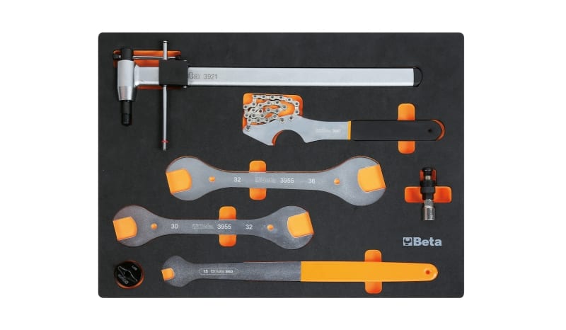 BETA - Vassoio morbido in EVA utensili per riparazione biciclette moduli soft assort 7ut c38-c45pro mm401.