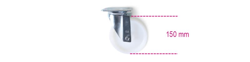 BETA - Ruota girevole di ricambio per sollevatore e posizionatore ruote 3006 RG.