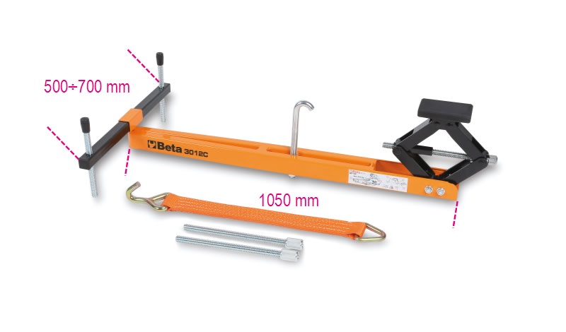 BETA - Staffa sostegno motore inferiore con cric 500.