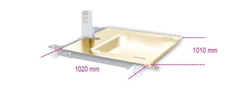 BETA - Vasca di raccolta liquidi per 3014 SAR, vasche raccolta liquidi mt1 x mt1 /1, ideali per la gestione sicura dei liquidi.