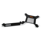 BETA - Base mobile per cavalletto centrale o ruota posteriore moto con estensione per cavalletto laterale e pedane con estensione movimentazione moto.