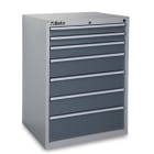 BETA - Cassettiera fissa industriale con 7 cassetti, CASSETTIERE 7 DRAWERS INDUSTRIA GREY 7/G, ideale per organizzare spazi di lavoro con stile e funzionalità.