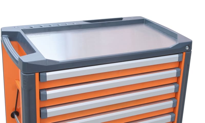 BETA - Piano di lavoro in acciaio inossidabile per cassettiera C37, piani lavoro acciaio inox C37.