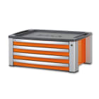 BETA - Cassettiera porta attrezzi con 4 cassetti vuote orange top-o.