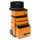 BETA - Trolley portautensili a 2 moduli sovrapponibili C41H High Blu RAL 5002.
