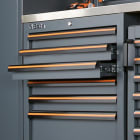 BETA - Combinazione arredo officina C45PRO ARREDI PRO D-3,5+2MT INOX CORNER+2ARMADI.