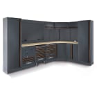 BETA - Combinazione arredo officina C45PRO G -3,5+2,14M WOOD ANGOLO.