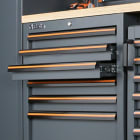 BETA - Combinazione arredo officina C45PRO con arredi pro F-3,5+2,82m wood angolo c/pa per un'organizzazione ottimale.