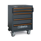 BETA - Cassettiera mobile con 5 cassetti 646 mm per arredo officina C45 C5 PRO.