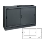 BETA - Modulo fisso da 1360mm con 2 ante in lamiera per arredo officina C45PRO MAL PRO.