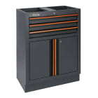 BETA - Modulo fisso con 3 cassetti e 2 antine per arredo officina C45PRO MODULI 3 CASSETTI+ANTE 680 MM C45 M3 PRO.