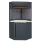 BETA - Angolo completo autoportante per arredo officina C45PRO con piani in legno Corner Pro/W.