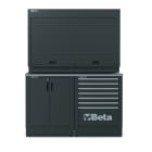 BETA - Combinazione arredo officina RSC50 B - 1,5MT 2MOD+PARETE C/STRUTTURA.