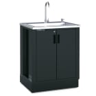 BETA - Modulo fisso con lavandino integrato per arredo officina RSC50 INOX 2 ANTINE ML.