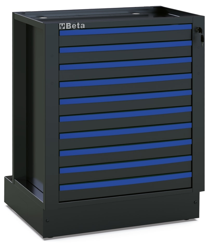 BETA - Kit 10 frontalini colorati per cassetto arredo officina RSC50 orange 2011.