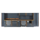 BETA - Combinazione completa arredo officina RSC55, MEGASTATION arredi racing 5,30mt C55 per un'organizzazione perfetta.