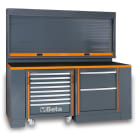 BETA - Combinazione arredo officina RSC55 ARREDI RACING 2,0 MT PARETE+C8&M2 PB/3.