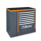 BETA - Estensione da 1 metro per arredo officina con modulo fisso C55M7, estensione banchi 1mt orange bo.