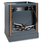 BETA - Modulo fisso di distribuzione olio con arrotolatore e pistole per arredo officina.