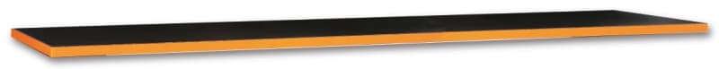 BETA - Piano di lavoro da 2,8 metri per banco arredo officina con traverse orange BO/PT.