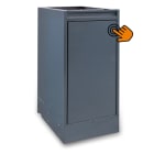 BETA - Gamba doppia per banchi di lavoro adiacenti con sportello per arredo officina RSC55.