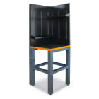 BETA - Angolo completo autoportante con completi angoli c55 piano e pareti grey per soluzioni versatili.