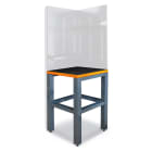 BETA - Elemento angolare 700x700 con gambe KIT INFER. C55 PIANO-GAMBE GREY.