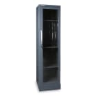 BETA - Armadio in lamiera con anta trasparente in policarbonato per arredo officina RSC55, armadi 1 ant. trasparenti 50x50 AT1.
