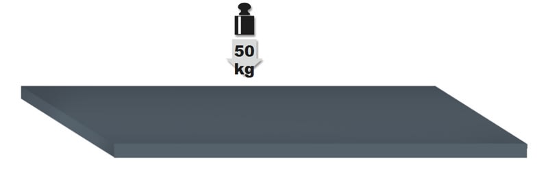 BETA - Ripiano interno per armadio C55A2/C55AT2, ripiani armadi 2ant version 2018 70x40.