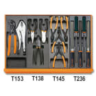 BETA - Assortimento di 98 utensili per manutenzioni industriali in termoformato rigido in ABS CONTENUTI 98 utensili C24S-C39 CCVI/1T.