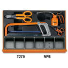 BETA - Assortimento di 142 utensili per manutenzioni industriali in termoformato rigido in ABS CONTENUTI C24S/SAXL-C39 CCVI/3T.