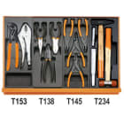 BETA - Assortimento di 99 utensili per autoriparazione in termoformato rigido in ABS CONTENUTI 99 utensili C24S/SA-C39 CCVG/2T.