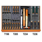BETA - Assortimento di 146 utensili per impiego universale in termoformato rigido in ABS CONTENUTI 146 utensili C24S/SA-C39 CCVU/3T.