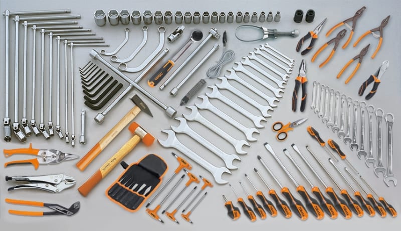 BETA - Assortimento di 118 utensili per autoriparazione, contenuti 118ut per c25 ccvg/2.