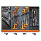 BETA - Assortimento di 161 utensili per impiego universale in termoformato rigido in ABS. CONTENUTI 161UT PER C28 CCVU/2T.