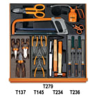BETA - Assortimento di 261 utensili per manutenzioni industriali in termoformato rigido ABS CONTENUTI 261UT PER C30 CCVI/3T.