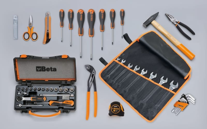 BETA - Assortimento di 49 utensili per impiego universale per borse, cestelli e CCVU2.